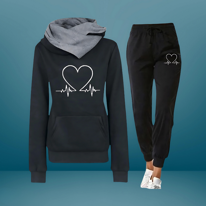Ilse | Trainingspakken Dames Hoodie met Hartprint