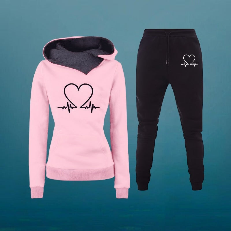 Ilse | Trainingspakken Dames Hoodie met Hartprint