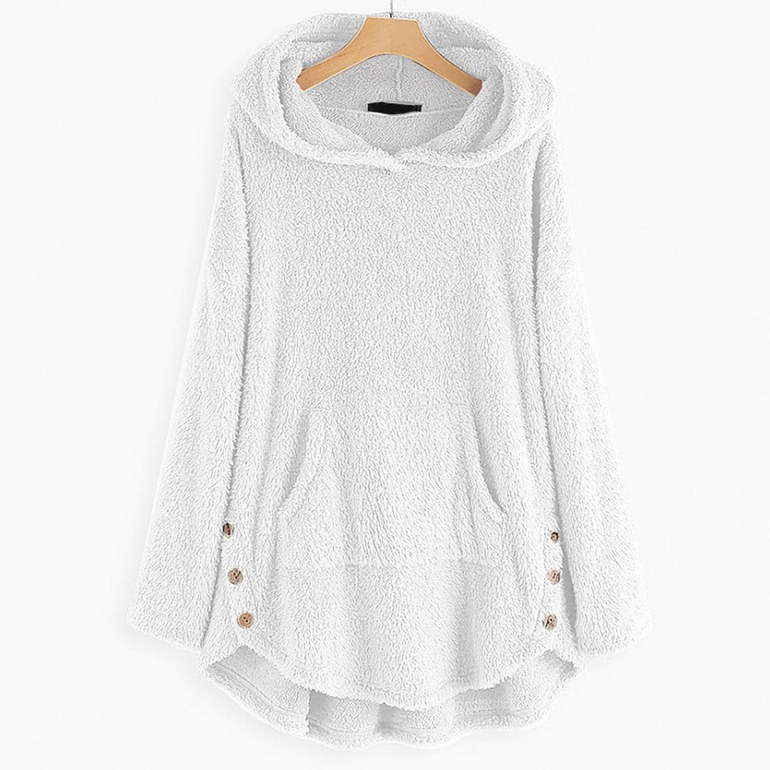 Ines | Women's Cute Fleece Zipper Hoodie with Cat Print