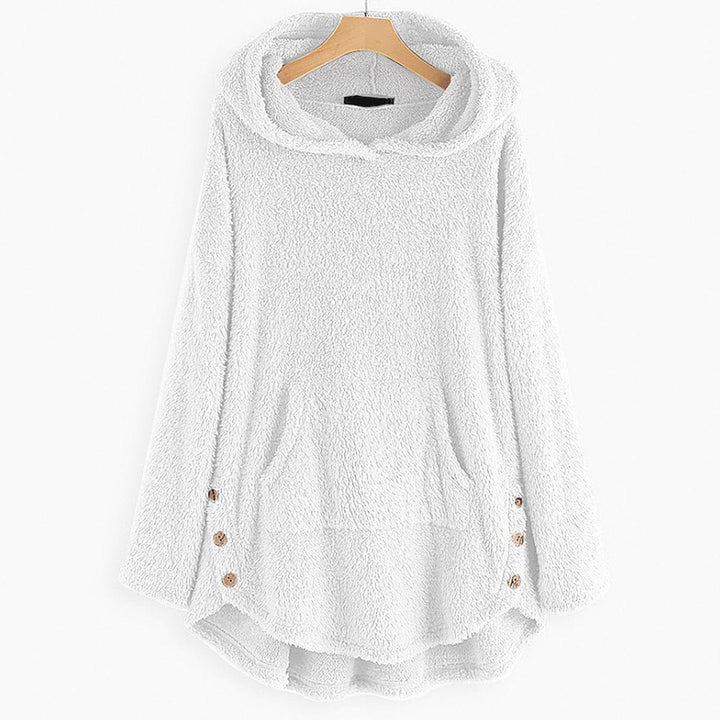 Ines | Women's Cute Fleece Zipper Hoodie with Cat Print