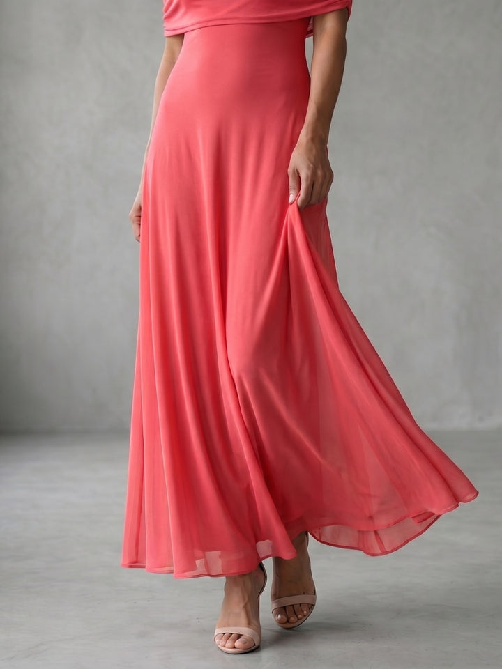 Iris | Avondjurken Feestjurken Dames Off Shoulder Maxi