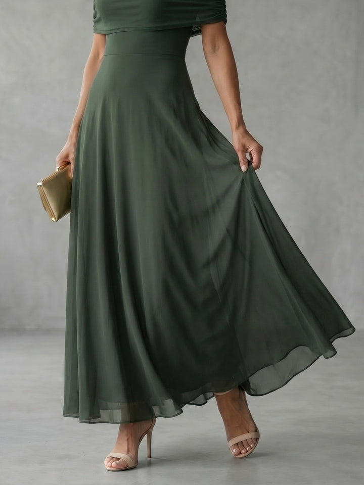 Iris | Avondjurken Feestjurken Dames Off Shoulder Maxi