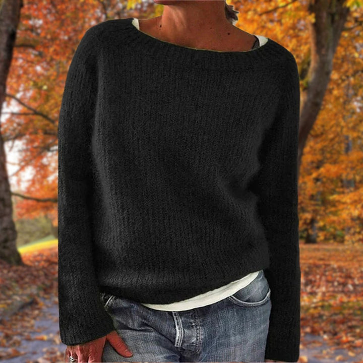 Iris | Gebreide Trui Dames Ronde Hals Lange Mouwen
