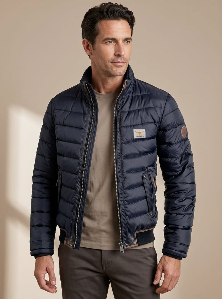 Jasper | Men's Quilted Puffer Jacket with Stand Collar