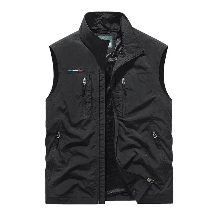 Jeroen | Vestjes Heren Multi-Pocket Nylon Vest met Rits