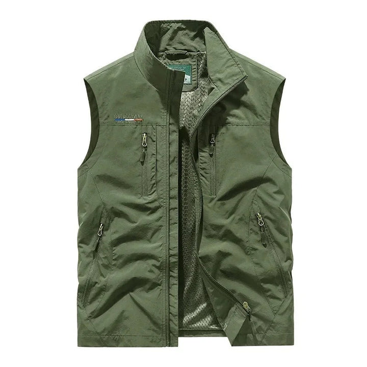 Jeroen | Vestjes Heren Multi-Pocket Nylon Vest met Rits