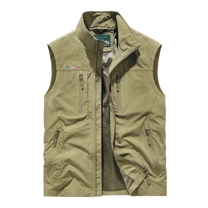 Jeroen | Vestjes Heren Multi-Pocket Nylon Vest met Rits
