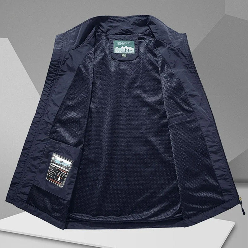 Jeroen | Vestjes Heren Multi-Pocket Nylon Vest met Rits