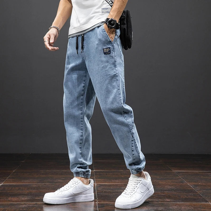 Joep | Denim Joggingbroek Heren Stretch Elastische Taille