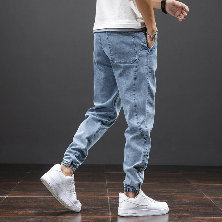 Joep | Denim Joggingbroek Heren Stretch Elastische Taille