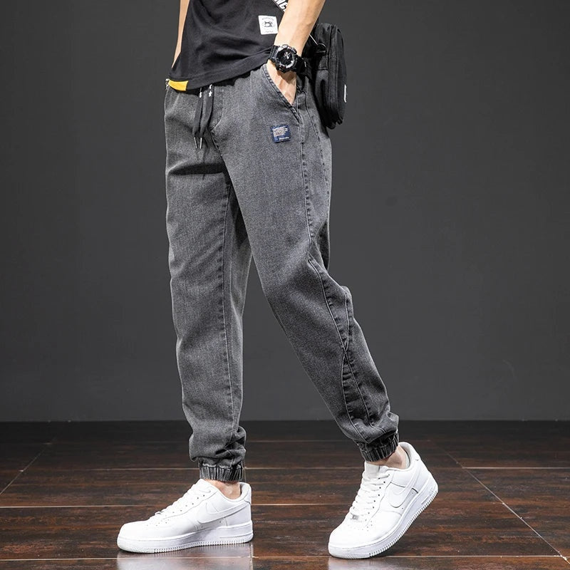 Joep | Denim Joggingbroek Heren Stretch Elastische Taille