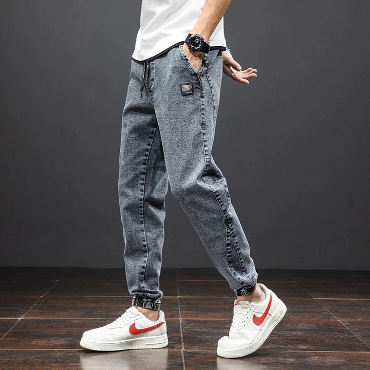 Joep | Denim Joggingbroek Heren Stretch Elastische Taille