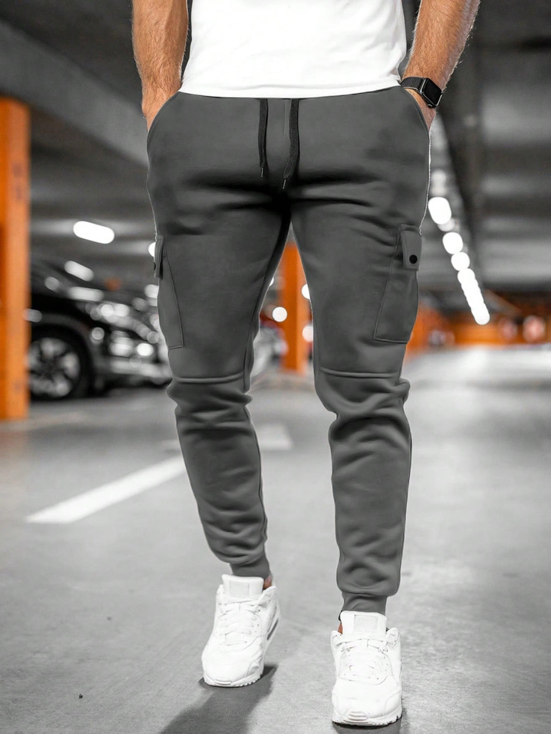 Joost | Cargo Joggingbroek Heren met Zijzakken Slim Fit