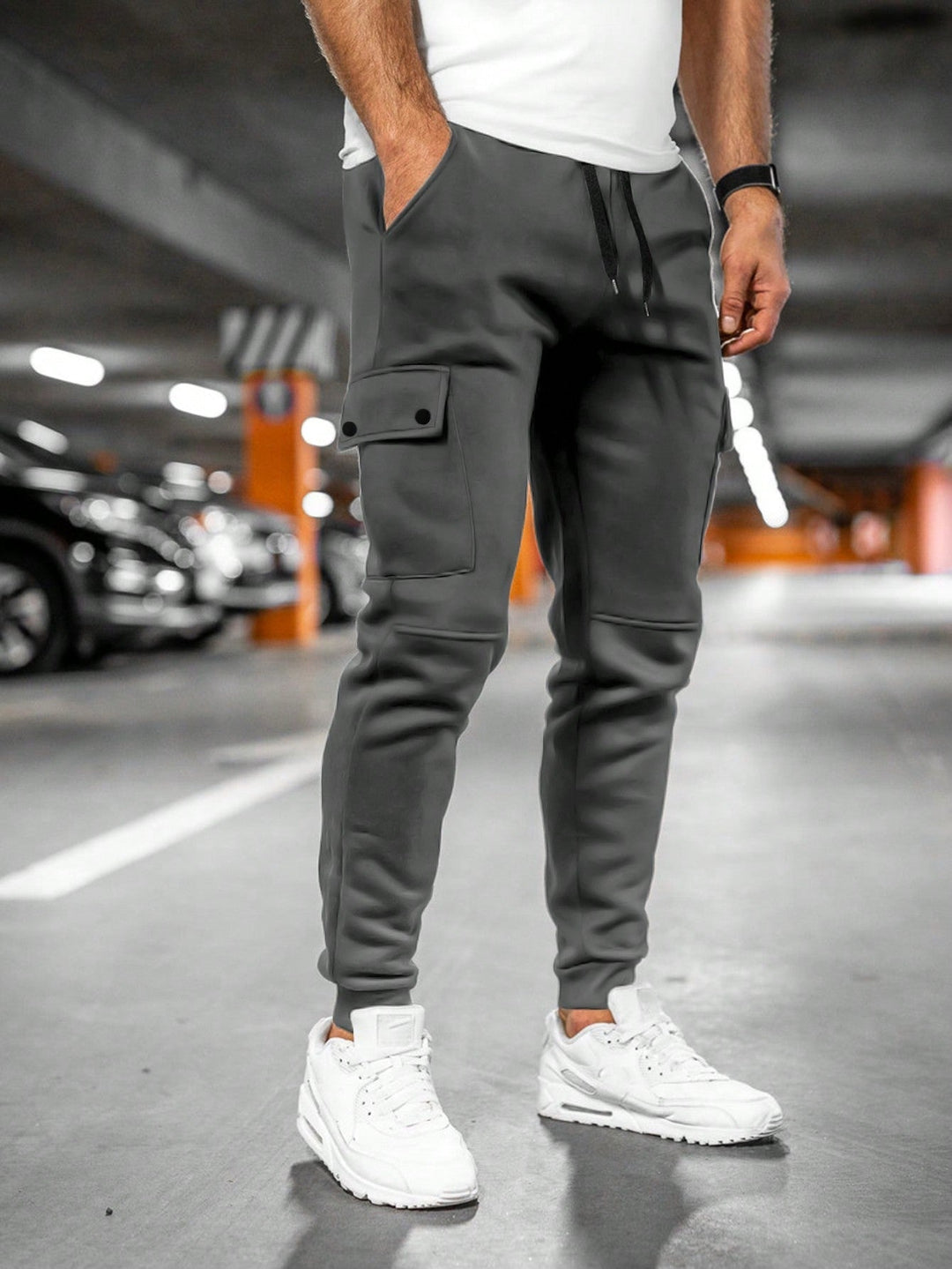 Joost | Cargo Joggingbroek Heren met Zijzakken Slim Fit