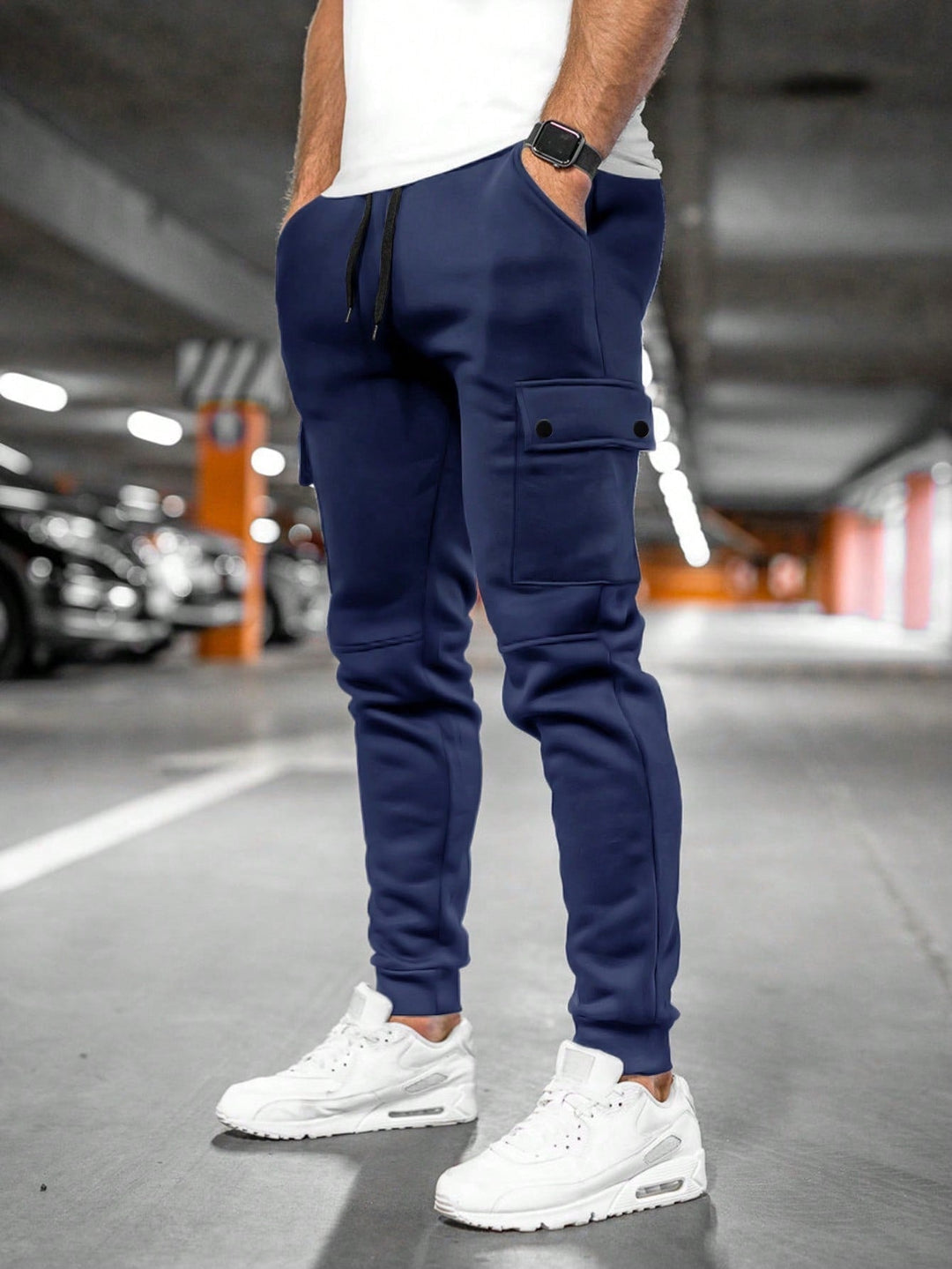 Joost | Cargo Joggingbroek Heren met Zijzakken Slim Fit