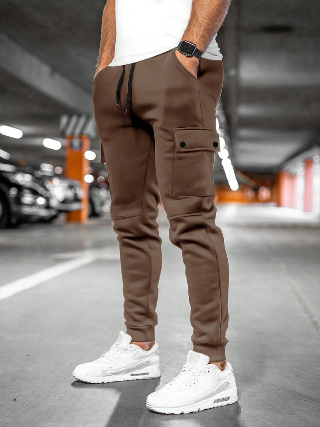 Joost | Cargo Joggingbroek Heren met Zijzakken Slim Fit