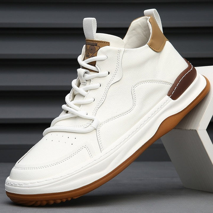Joost | Leren Sneakers Heren Veters Dikke Zool