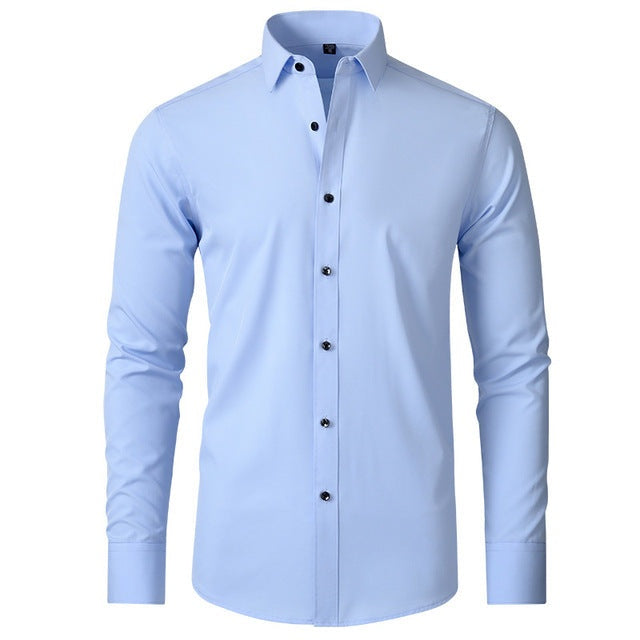 Joost | Slim Fit Overhemd Heren Lange Mouw Elastisch