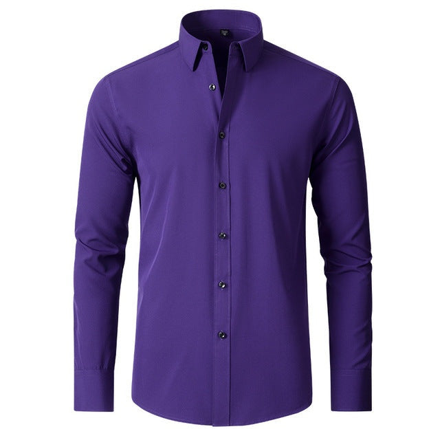 Joost | Slim Fit Overhemd Heren Lange Mouw Elastisch