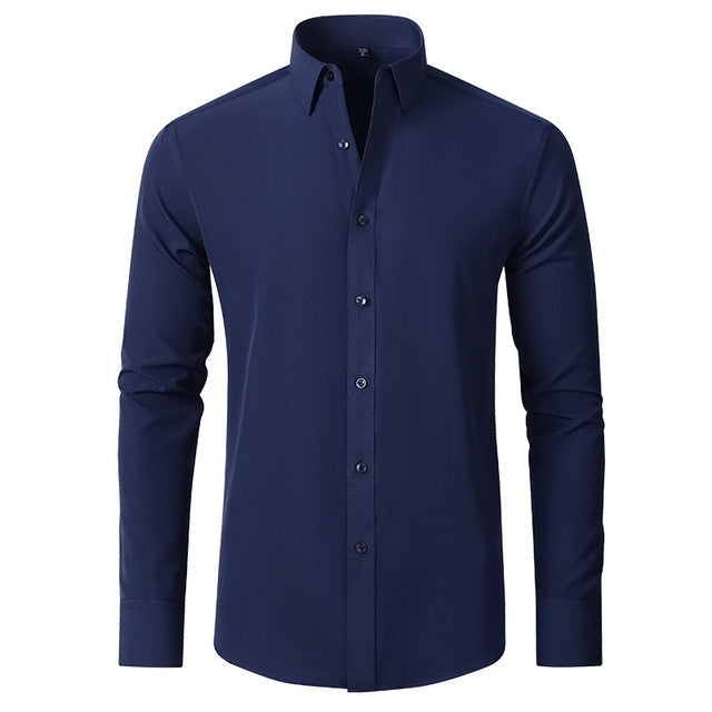 Joost | Slim Fit Overhemd Heren Lange Mouw Elastisch