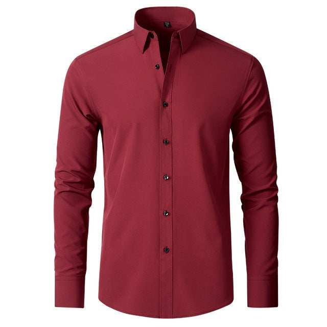 Joost | Slim Fit Overhemd Heren Lange Mouw Elastisch