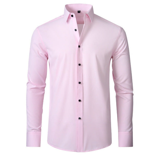 Joost | Slim Fit Overhemd Heren Lange Mouw Elastisch