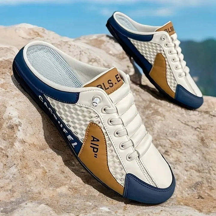 Joost | Sneaker Mules Heren Half Schoen Open Achterkant Veterschoenen
