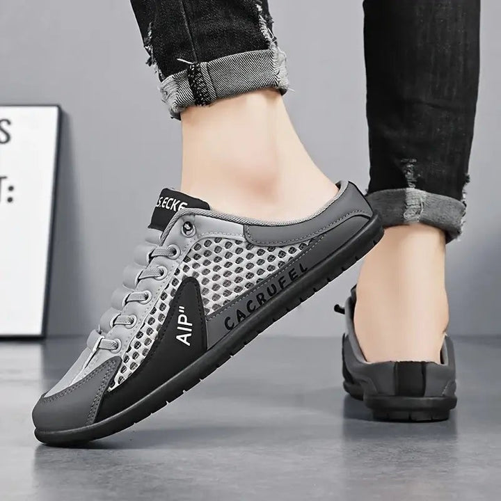 Joost | Sneaker Mules Heren Half Schoen Open Achterkant Veterschoenen