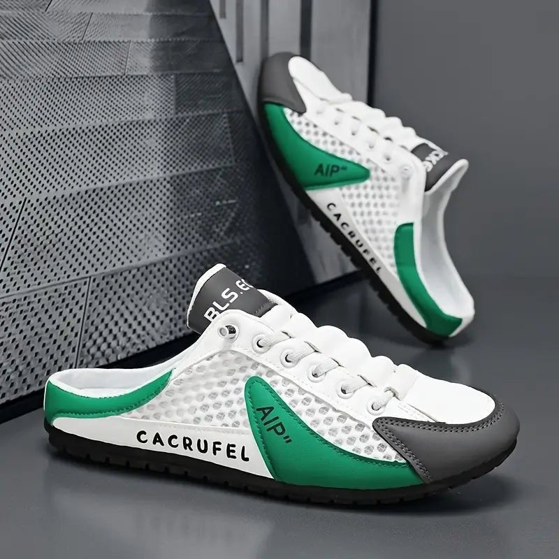 Joost | Sneaker Mules Heren Half Schoen Open Achterkant Veterschoenen