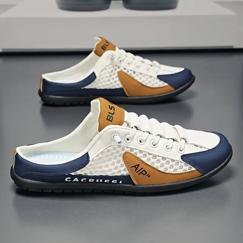 Joost | Sneaker Mules Heren Half Schoen Open Achterkant Veterschoenen
