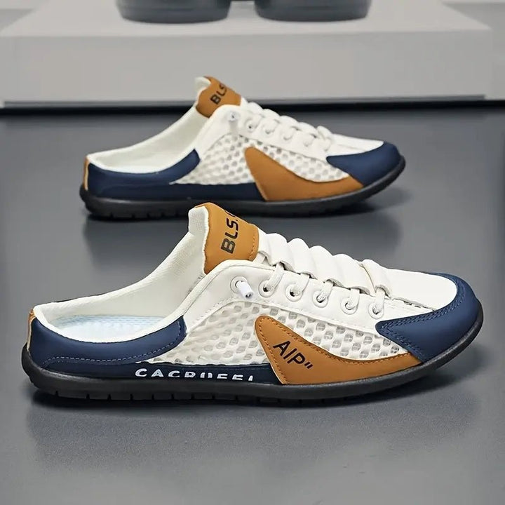Joost | Sneaker Mules Heren Half Schoen Open Achterkant Veterschoenen