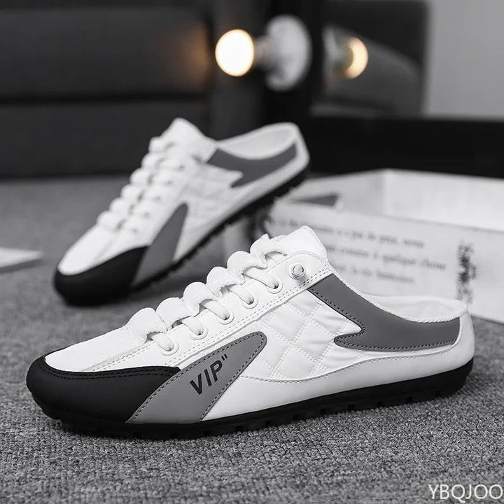 Joost | Sneaker Mules Heren Half Schoen Open Achterkant Veterschoenen