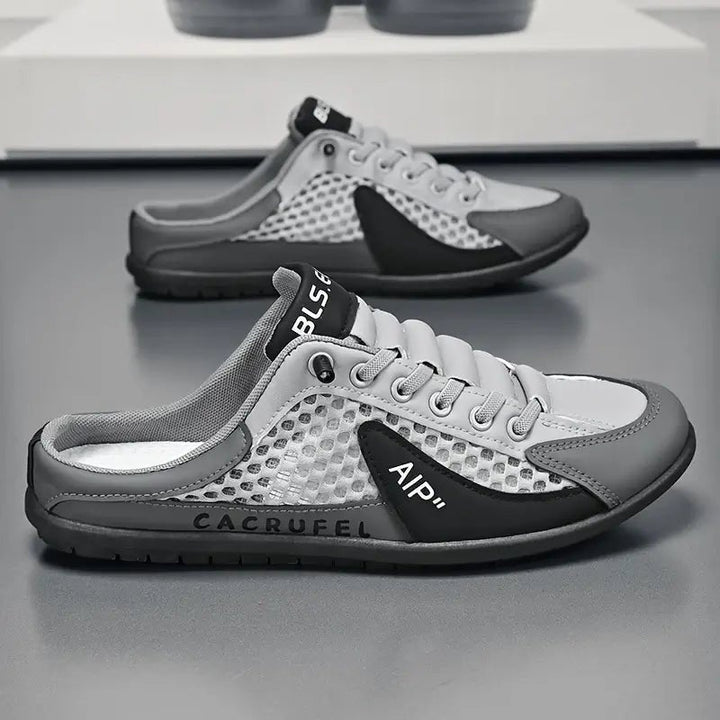 Joost | Sneaker Mules Heren Half Schoen Open Achterkant Veterschoenen