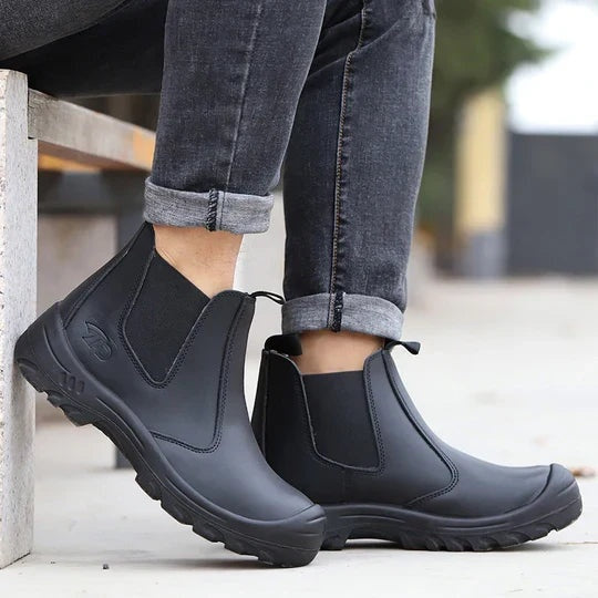 Joost | Veiligheidsschoenen Heren Leer Antislip Instapper