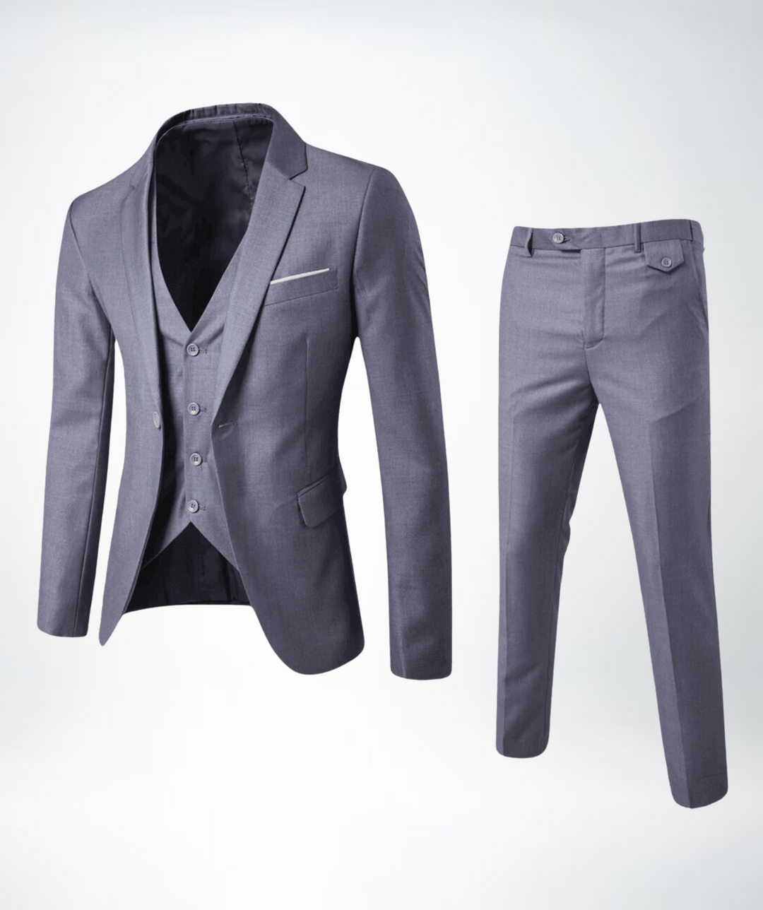 Joris | Driedelig Pak met Gilet Jas Heren Slim Fit