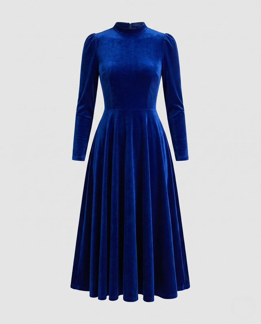 Josephine | Women's Long Sleeve Velvet Cocktail Dress Midi