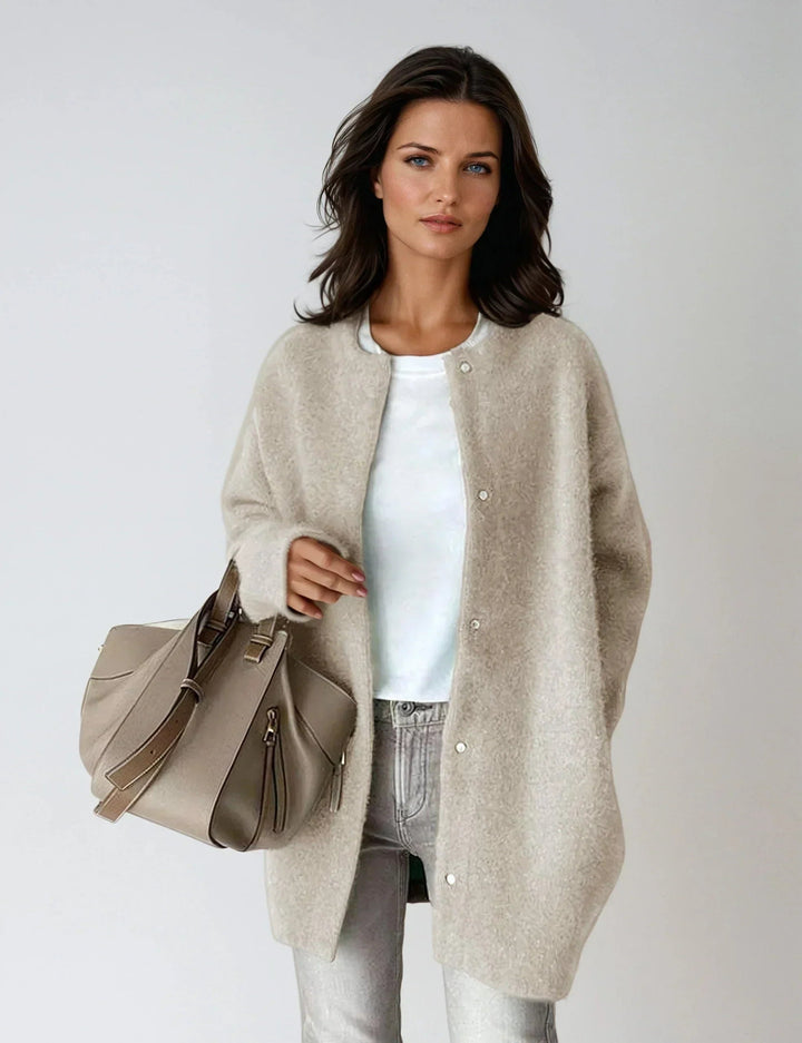 Josephine | Women's Oversized Wool Cardigan Sweater with Buttons