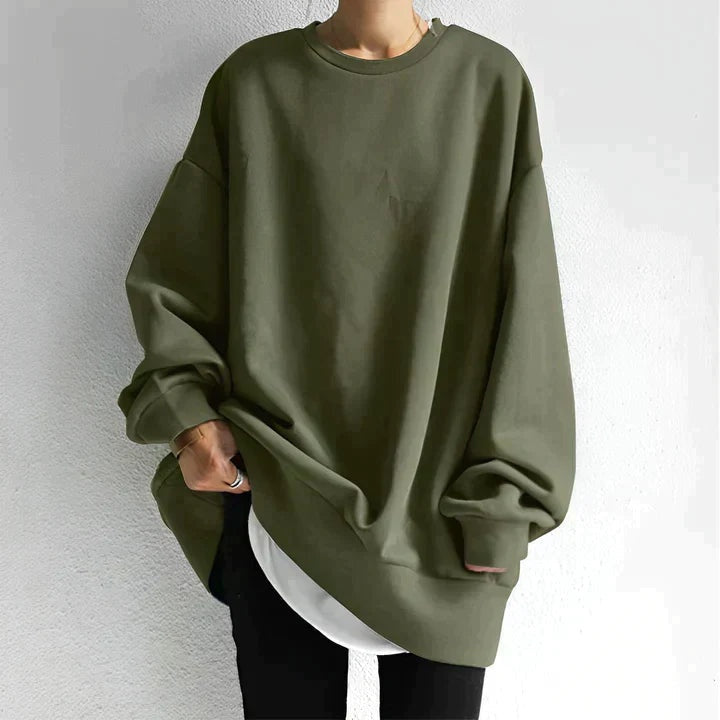 Julia | Oversized Sweater Dames Lange Mouwen Ronde Hals