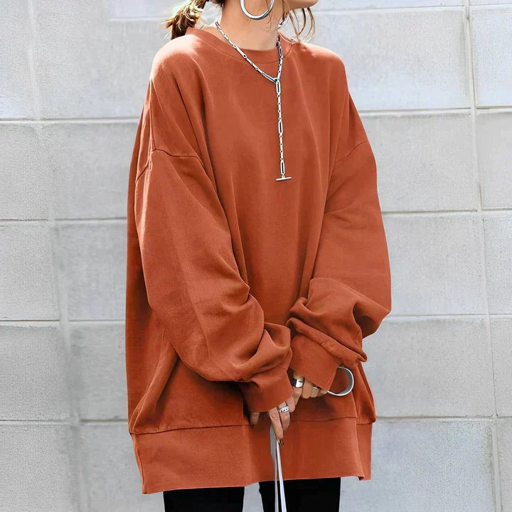Julia | Oversized Sweater Dames Lange Mouwen Ronde Hals