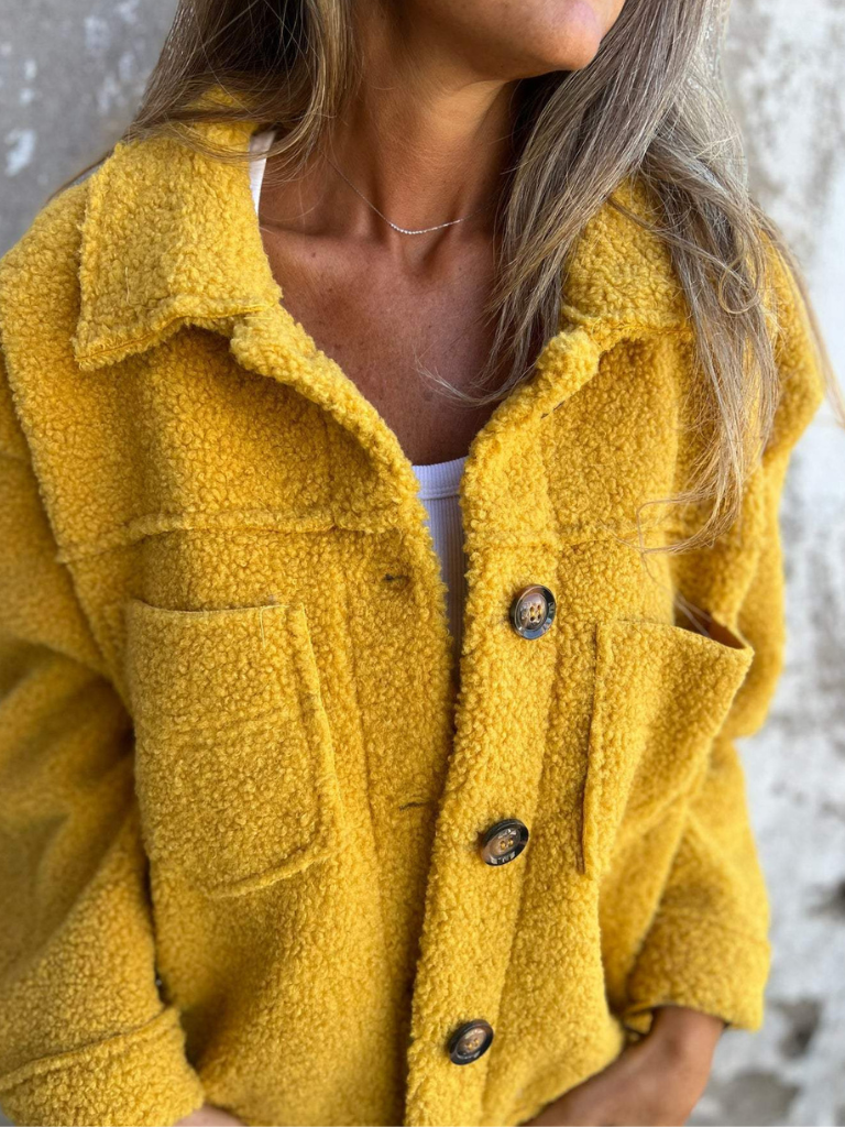 Juniper | Women's Sherpa Teddy Jacket Button Front with Pockets