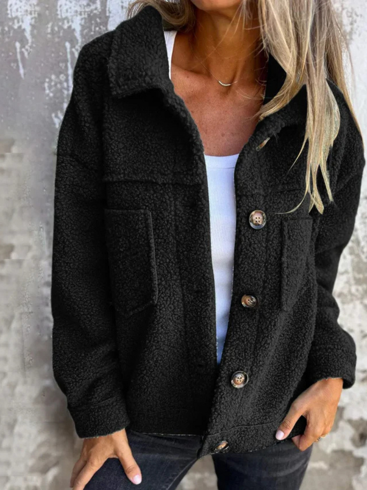 Juniper | Women's Sherpa Teddy Jacket Button Front with Pockets