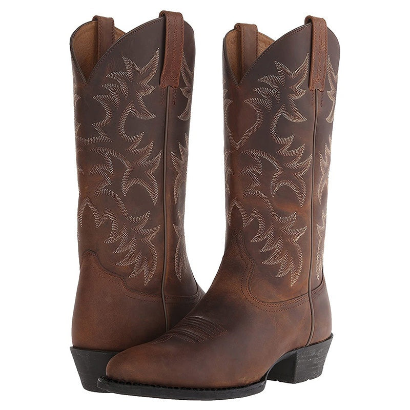 Juniper | Women's Western Cowgirl Boots Embroidered Mid Calf