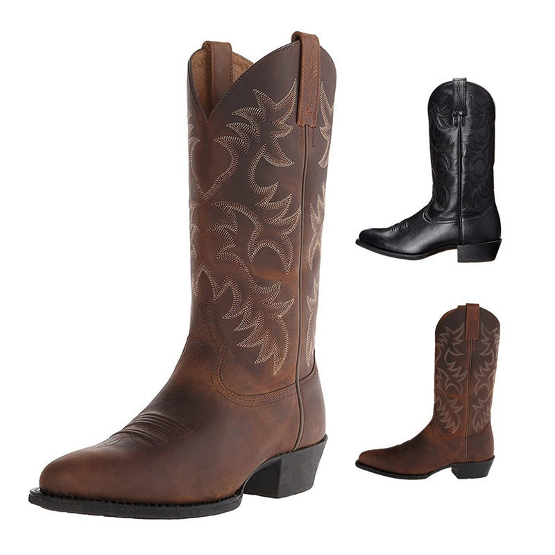 Juniper | Women's Western Cowgirl Boots Embroidered Mid Calf