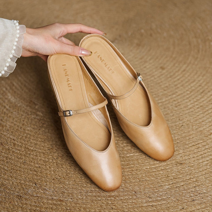 Kim | Mary Jane Pumps Dames Echt Leer Gesp