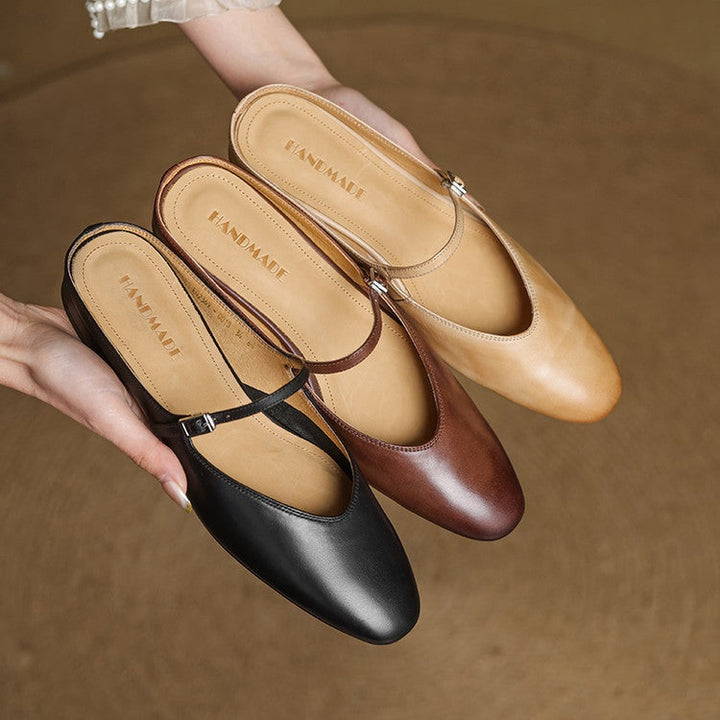 Kim | Mary Jane Pumps Dames Echt Leer Gesp