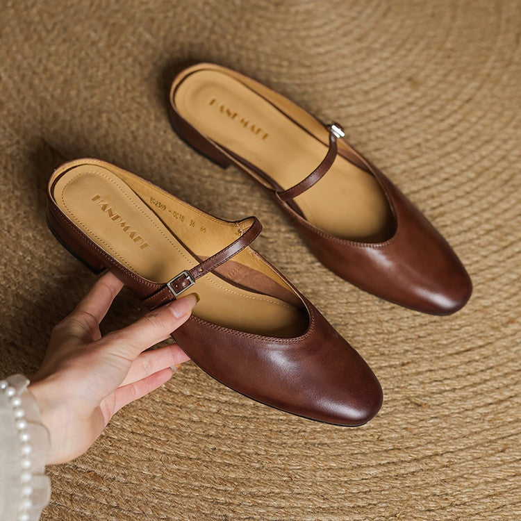 Kim | Mary Jane Pumps Dames Echt Leer Gesp