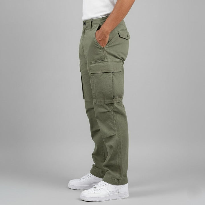 Koen | Cargo Broek Heren Relaxed Fit met Zijzakken