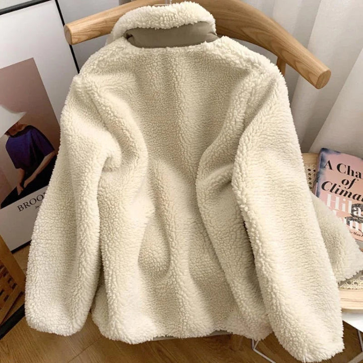 Lara | Teddyjack Winter Jassen Dames Sherpa Fleece Rits