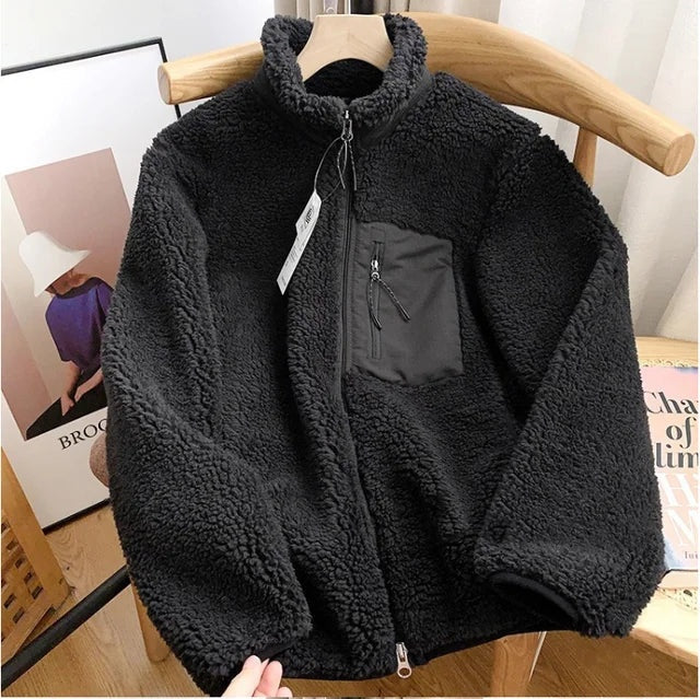 Lara | Teddyjack Winter Jassen Dames Sherpa Fleece Rits