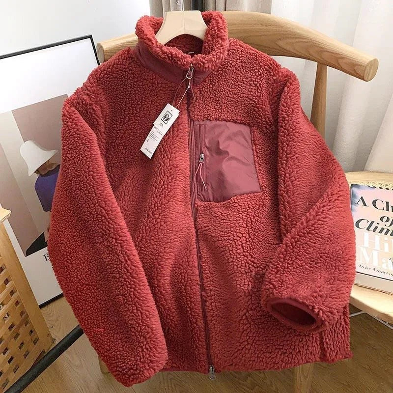 Lara | Teddyjack Winter Jassen Dames Sherpa Fleece Rits